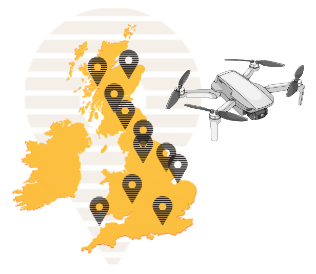 UK Drone Vector Map